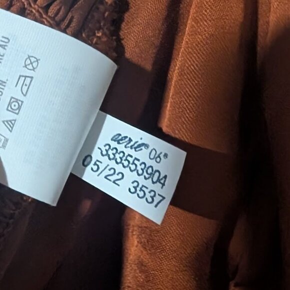 NEW! Aerie | Satin Corset Cropped Tank In Copper - Picture 8 of 10